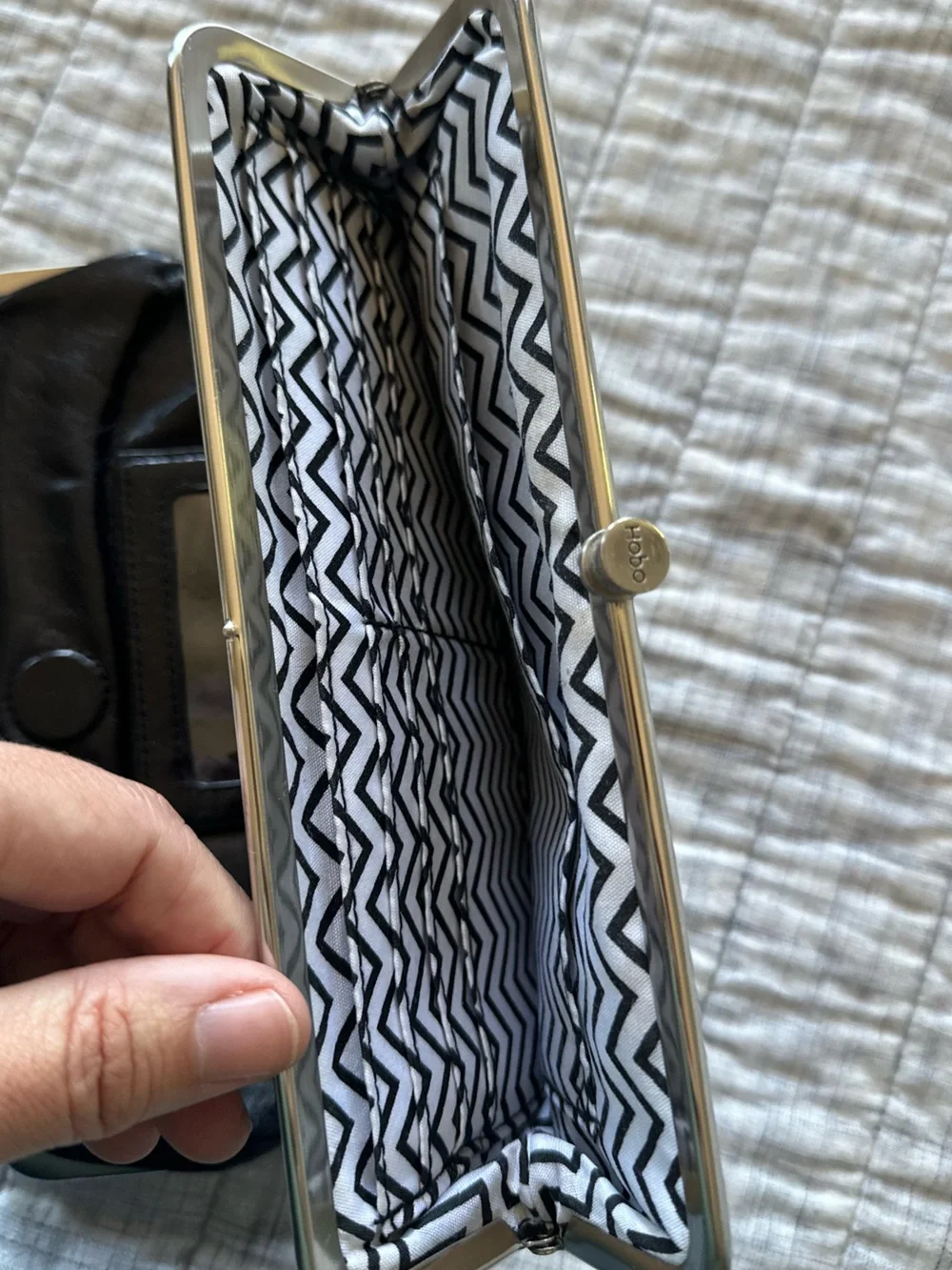HOBO Lauren Black Wallet Clutch